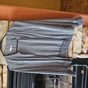 Maurices zipper front blouse, small